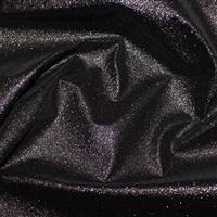 PU Glitter Black Fabric 0.5m