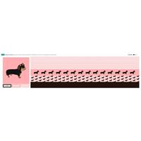 Dog Of The Month - Jojo the Wirehaired Miniature Dachshund Fabric Panel (140 x 36cm)