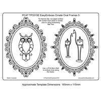ParchCraft Template - Ornate Oval Frames 5, 121 x 171 