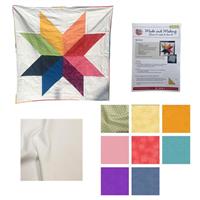 Made and Making Star Quillow Rainbow Kit : Instructions, Fabric (5m) & FQs (8pcs)