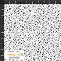 Best Bits Collection Musical Notes White Fabric 0.5m