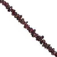 650cts Red Garnet Bead Nugget Approx 3x2 to 7x4mm, 100inch Strand