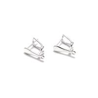 925 Sterling Silver Drop Secure Clip Earrings With Loop