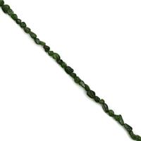 60cts Diopside Tumble Nuggets Approx 6x8mm, 38cm Strand
