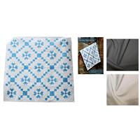 Light & Dark Grey Cosy Night Quilt Kit: Pattern & Fabric (6.5m)