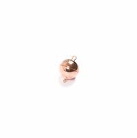 Rose Gold Plated 925 Sterling Silver Magnetic Clasp Approx 10mm (1pc)