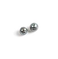 Grey Tahitian Cultured Baroque Pearls, 1 x Approx 8.5-9.5mm & 1 x Approx 9.5-10.5mm (2pcs)
