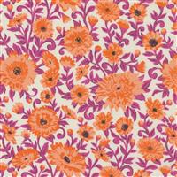 Moda Paisley Rose Orange Floral Fabric 0.5m