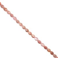 210cts Sunstone Faceted Pears Approx 18x13mm, 38cm Strand