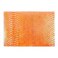 Synthetic-Leather Tangerine AB 7x10.5in
