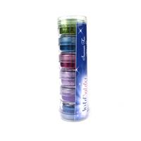 Glitter Tube Set - Summer Fun, 6 x 10ml - Rose Pink, Amazonite, Blue, Purple, Lilac & Spring