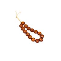 Baltic Cognac Amber Coin Strand Approx. 12-13mm, 20cm Strand