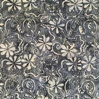 Artisan Bali Batiks Black/White Fabric 0.5m