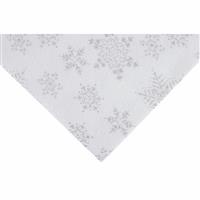 White Glitter Snowflake Felt Sheet 23x30cm