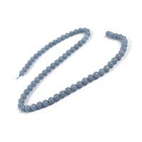 90 cts Angelite Plain Rounds Approx 6mm, 38cm Strand