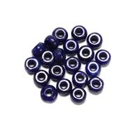 18cts Lapis Lazuli Smooth Rondelles with 2mm Drill Hole, Approx 6mm (20pcs)