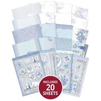Deluxe Craft Pads - True Blue, Inc,Craft Pad,Foiled and Die cut Toppers, Cardstock & Inserts 