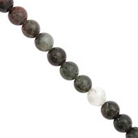 232cts African Bloodstone Smooth Round Approx 10 to 10.50mm, 30cm Strand