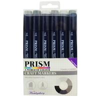 Prism Craft Markers - Cool Greys, Contains 6 Prism Craft Markers in co-ordinating Cool Grey Shades
