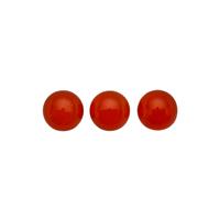 8cts Red Onyx Approx 9x9mm Round Pack of 3