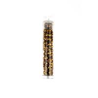 Czech Teacup Beads - Gold Labrador, 4x2mm (100pcs)