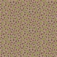 Anni Down On the 12th Pears Taupe Fabric 0.5m