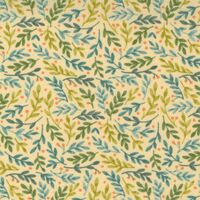 Moda Effies Woods Leaves Goldenrod Fabric 0.5m