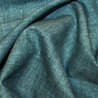 Linen Texture Teal Cotton Fabric 0.5m