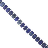 300cts Lapis Lazuli Matt Finish Plain Wheel Approx 6x10mm, 38cm 