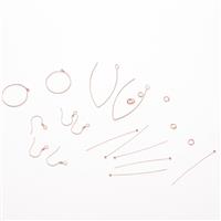 Rose Gold Plated 925 Sterling Silver Earring Findings Pack 16pc