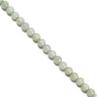 40 cts Jadeite Plain Rounds Approx 4mm, 38cm Strand