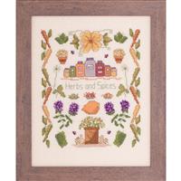 The Cross Stitch Guild Herbs and Spices Sampler on Linen