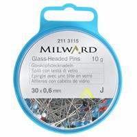 Milward Glass Headed Pins