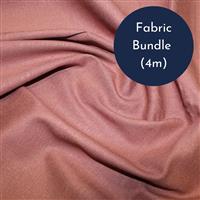 Rose Stretch Linen Viscose Fabric Bundle (4m)