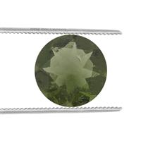 0.9cts Moldavite 8x8mm Round (N)