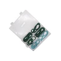 Blue Howlite & Reconstituted  Malachite  Assorted Shapes & Sizes, 38cm  6 Strands in Plastic Box