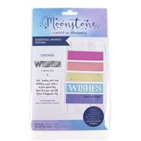 Moonstone Combos - Wishes, Contains 1 x metal die and 1 x A7 stamp set (11 stamps)