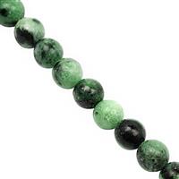 93cts Zoisite Smooth Round Approx 6mm, 28 cm Strand