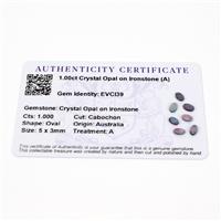 1cts  Crystal Opal on Ironstone 5x3mm Oval Pack of 7 (A)