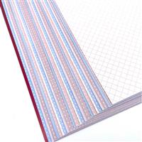 A4 Designer Card coordinate card assortment -25 sheet assorted patterns pack - 6 colours 250gsm