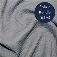 Grey Double Gauze Fabric Bundle (6.5m)