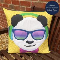 Delphine Brooks Brights Panda Cushion Fabric Panel (140 x 75cm)