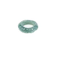 Type A Olmec Jadeite Carved Ouroboros Ring Approx 18-19mm  