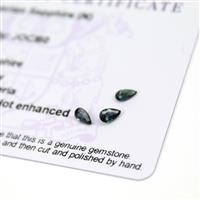 0.7cts Nigerian Sapphire 5x3mm Fancy Pack of 3 (N)