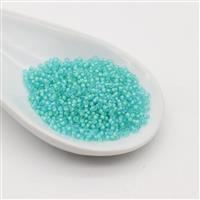 11/0 Round Semimatte Seafoam/Lined Aqua Seed Beads Approx 8.5GM Tube