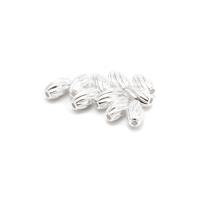 925 Sterling Sliver Swirl Rice Bead Approx 4x7mm (10pcs)