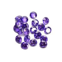 8mm CZ Lilac Stones to fit Snap Settings, 20pcs