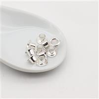 Silver Plated Base Metal Grommets (10pcs)
