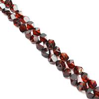 Baltic Cherry Amber Faceted Beads Approx. 8-10mm, 38cm Strand