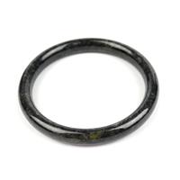 200cts Type A Black Jadeite Bangle Approx 60-62mm, 1pc